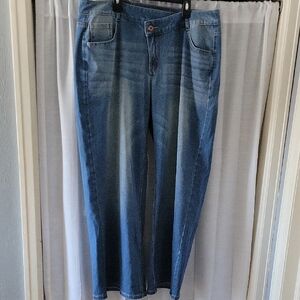 HALARA Women's Straight Leg Blue Jeans